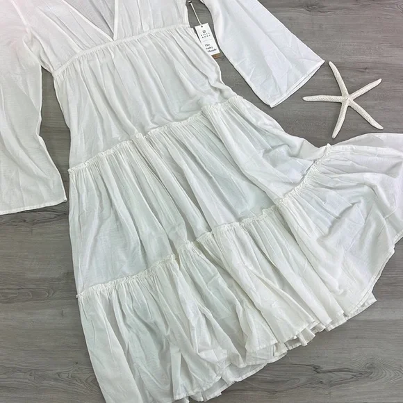 🔆BILLABONG🔆 WANDER LUST WHITE MAXI DRESS - Picture 8 of 15